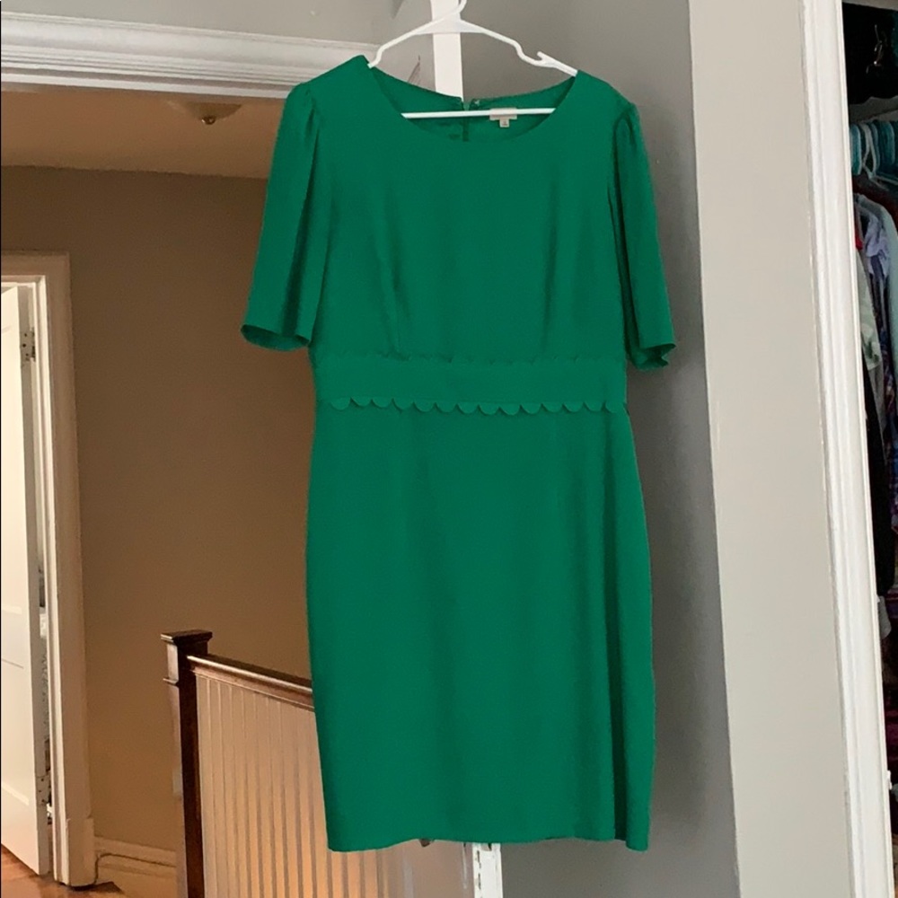 Green cocktail dress